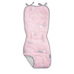 Podložka do kočárku Basic zajíčci růžová