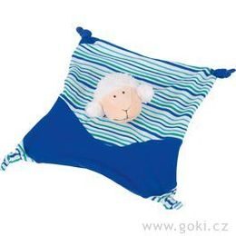 Mazlíček usínáček ovečka, modrá
