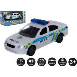 Auto policie na baterie, se zvukem, se světlem
