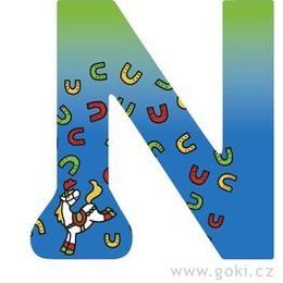 Ozdobné písmeno ze dřeva N