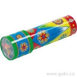 Plechový kaleidoskop s otáčecí hlavou, 19 cm