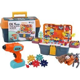 Stavební 3D sada v boxu k sestavení s vrtačkou