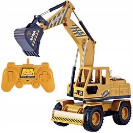 Dálkově ovládaný buldozer rypadlo