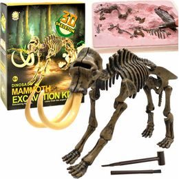 Sada 3D vykopávek kostry mamuta