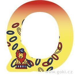 Ozdobné písmeno ze dřeva O