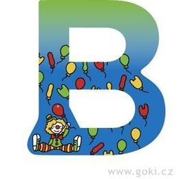 Ozdobné písmeno ze dřeva B