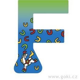 Ozdobné písmeno ze dřeva F