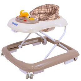 Baby Mix dětské vzdělávací chodítko hnědé