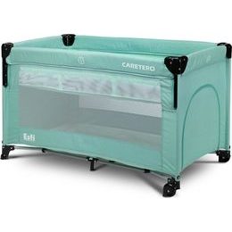 Dětská cestovní postýlka CARETERO ESTI se stahovací bočnicí mint