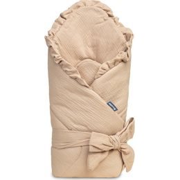 Dětská mušelínová zavinovačka - béžová