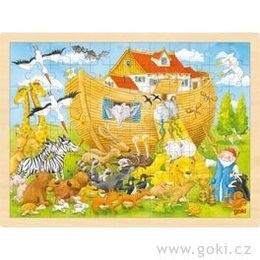 Dřevěné puzzle Noemova archa, 96 dílů