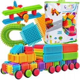 Doris barevná konstrukční stavebnice Hedgehog Blocks 192 ks