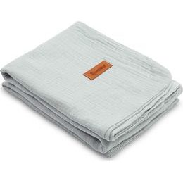 Dětská mušelinová deka Sensillo 75x100 cm - silver