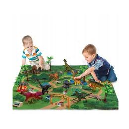 Výuková pěnová podložka Zvířátka 36ks hnědá