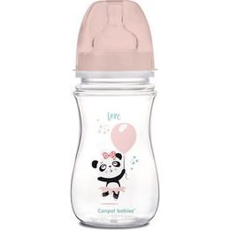 Canpol Babies Canpol Babies Antikolik. lahvička se širokým hrdlem, Exotic Animals, 300 ml - růžová