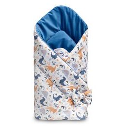 Zavinovačka Velvet dinosauři modrá