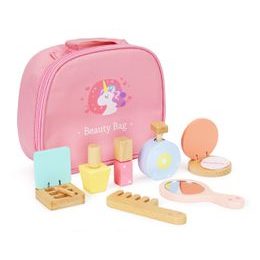 Ecotoys dřevěná kosmetická souprava Beauty Bag 7 součástí