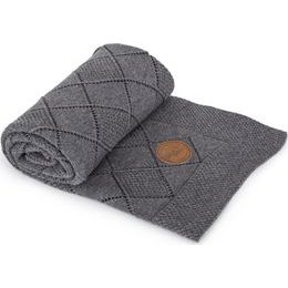 CEBA 812-118-268 Pletená deka 90x90 v dárkovém balení Grafitová rýže