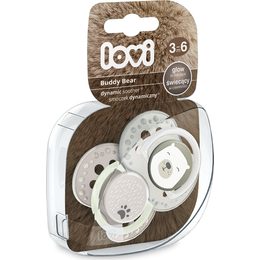 Lovi Lovi Dudlíky 3-6 m Buddy Bear - béžové