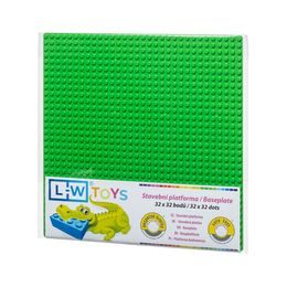 LW Toys Podložka na stavění 32x32 bodů - světle zelená