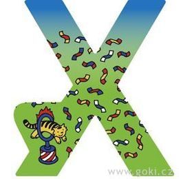 Ozdobné písmeno ze dřeva X