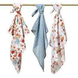 BABYONO Pleny mušelínové - Super soft 3 ks - růžové