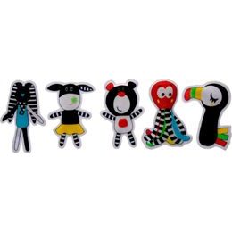 Hencz Toys měkká senzorická knížka Let balónem