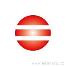 Červená s proužky - zacvakávací korálek, polovina