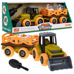 Dětský šroubovací traktor s vlečkou a ovečkami Farm Tractor
