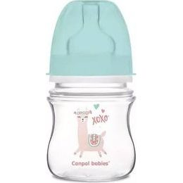 Canpol Babies Canpol Babies Antikolik. lahvička se širokým hrdlem, Exotic Animals, 120 ml - zelená