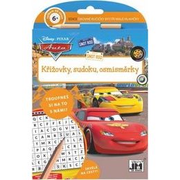 Křížovky, sudoku, osmisměrky s tužkou Auta/Cars