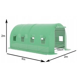 Zahradní fóliovník 3,5x2x2m zelený