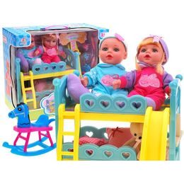 Panenky Jessica a Charlie s postýlkou a příslušenstvím Baby Bed