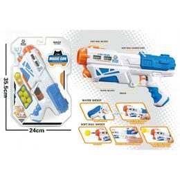 Pistol 2v1 na vodu a pěnové míčky