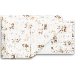 Souprava do postýlky Květiny, zelená