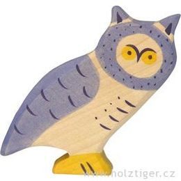 Velká sova - lesní dřevěné zvířátko