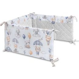Sensillo Ochranný mantinel do postýlky plyš Karo let balónem