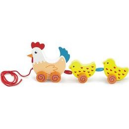Dřevěná tahací hračka na šňůrce Viga Slepička