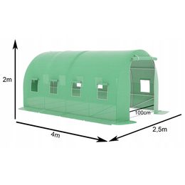 Zahradní fóliovník 3,5x2x2m zelený