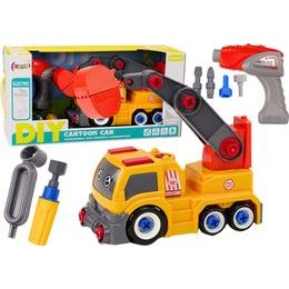 Auto jeřáb k sestavení DIY, oranžová