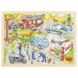 Puzzle - hasiči při zásahu, 48 dílů