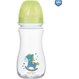 Canpol Babies Canpol Babies Antikolik. lahvička se širokým hrdlem, Exotic Animals, 240 ml - zelená