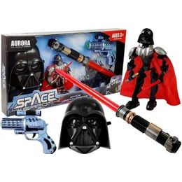 Sada vesmírných zbraní s mečem, maskou a robotem