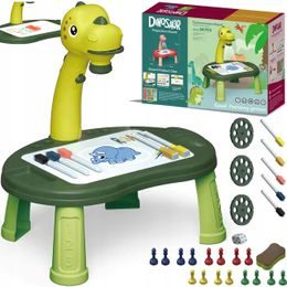 Projektor pro učení kreslení Dinosaurus zelený