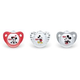 Nuk Dudlík silikonový Disney Mickey, Minnie, 0-6m, 1ks