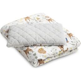 Sada do postýlky plyš/karo Lesní zvířátka