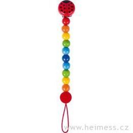 Beruška - dřevěná šňůra na dudlík