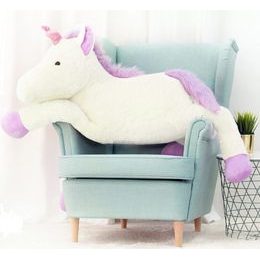 Plyšový jednorožec Bruno 150 cm bílý