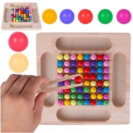 Dřevěná kuličková vkládačka pro děti Rainbow Ball