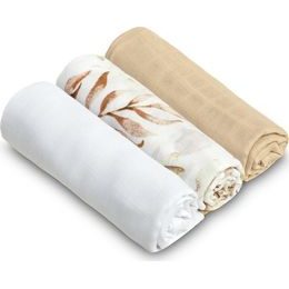 Mušelínové pleny béžové 3 ks